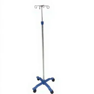 I.V Stand – Heavy Duty Blue Base Four Legs – NSL – ISFS780